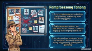 AP 10 Term 1 Week 9 Day 2.pptx KATANGIAN NG MGA SULIRANIN SA PAGGAWA