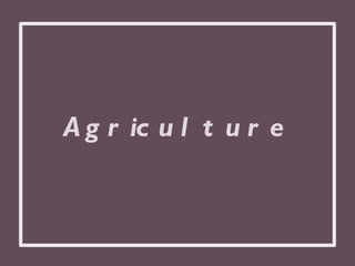 Agriculture 