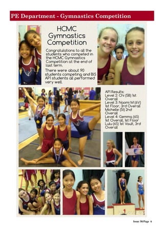 Issue 30/Page 6
PE Department - Gymnastics Competition
 