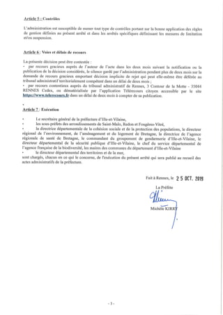 Arrêté Vigilance sécheresse / 27 oct 2019
