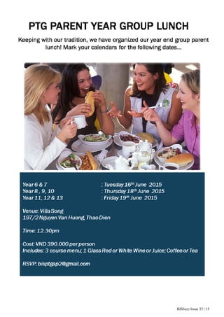 BISbuzz Issue 35 | 15
 