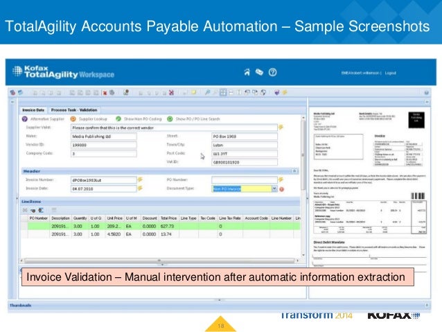 kofax invoice processing