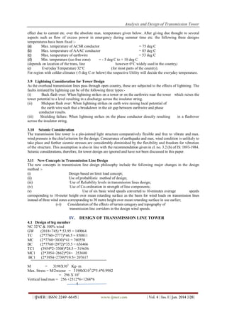 Analysis and Design of Transmission Tower | PDF