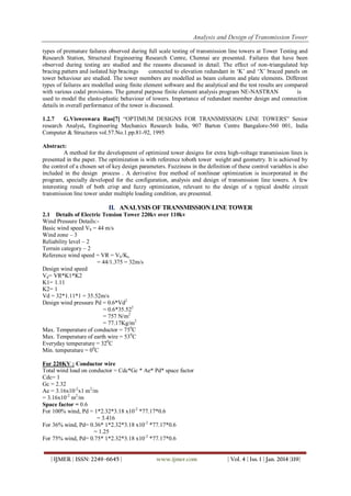 Analysis and Design of Transmission Tower | PDF