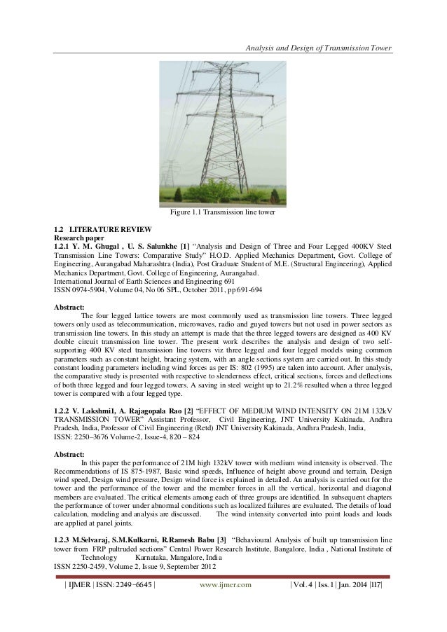 transmission line tower research paper transmission line tower research paper