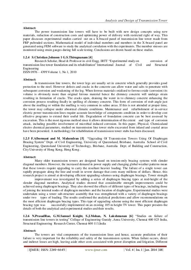 transmission line tower research paper transmission line tower research paper