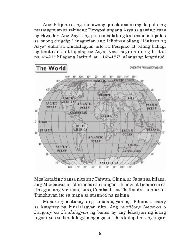 Saang Bahagi Ng Ekwador Matatagpuan Ang Pilipinas Ap 4 lm q1