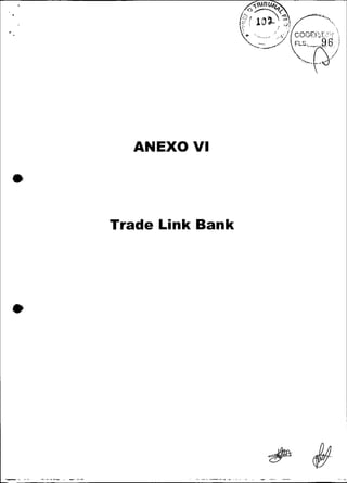 ANEXO VI




Trade Link Bank
 