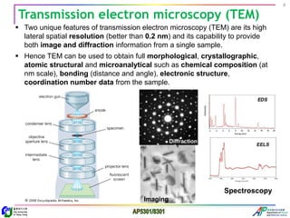 Tunneling electron Microscopy, Scanning electron microscopy | PDF
