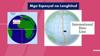 Mga Espesyal na Longhitud
International
Date
Line
 