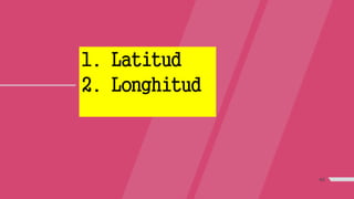 40
1. Latitud
2. Longhitud
 