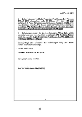 Ap 5 tahun 2014 pdf(penulisan surat rasmi) | PDF