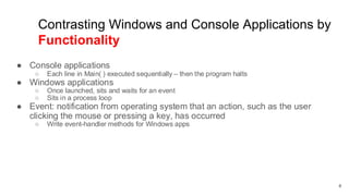 Advanced Programming lecture 6 windows form application | PDF