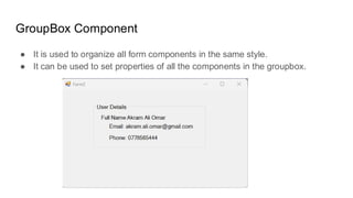 Advanced Programming lecture 6 windows form application | PDF
