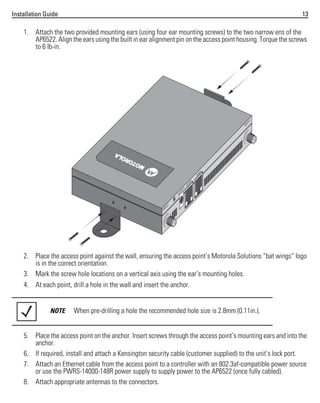 Ap6522 access point installation guide | PDF