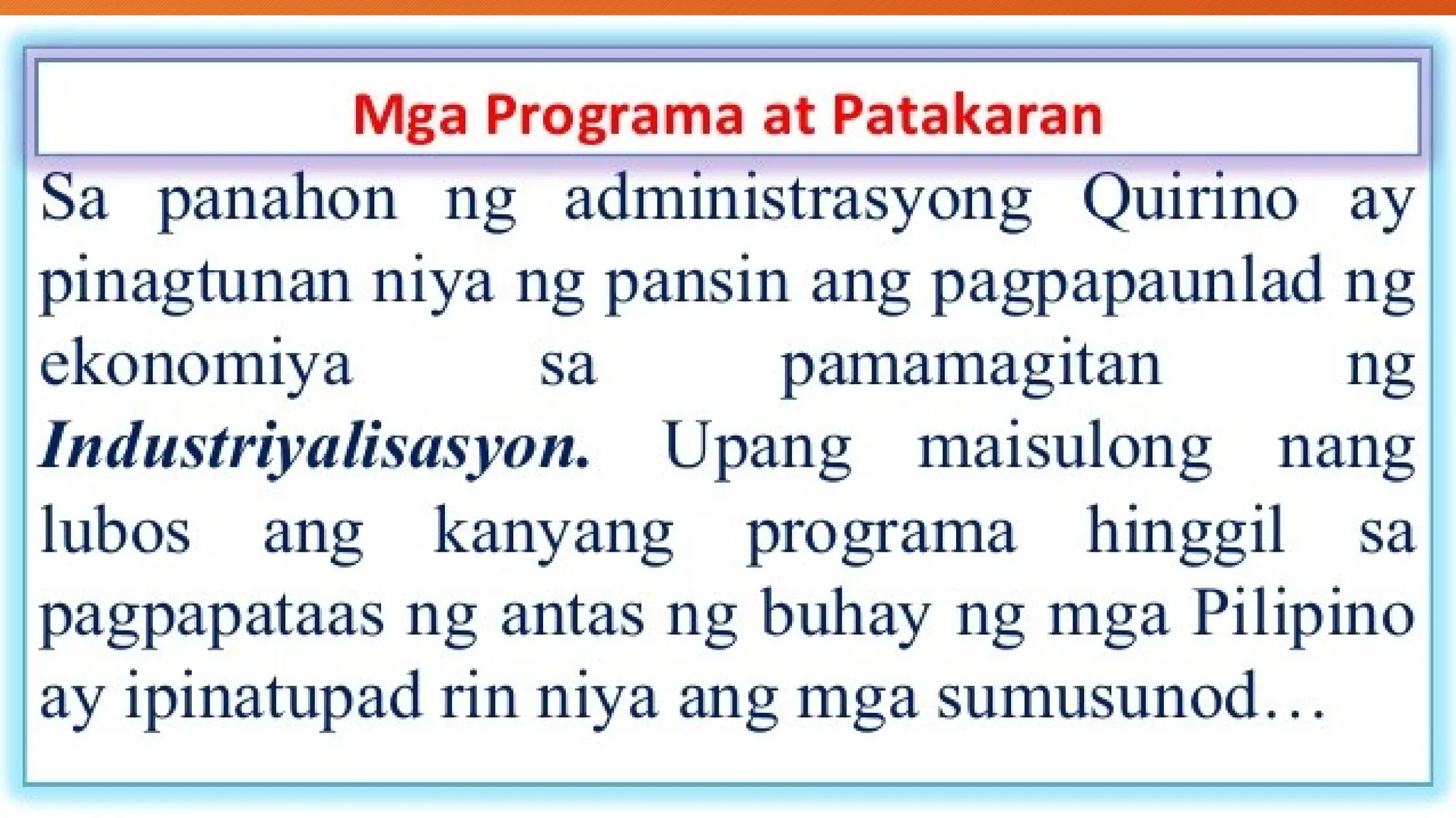 AP 6 PPT Q3 - Mga Patakaran At Programa Bilang Pagtugon Sa Mga Hamon Sa ...