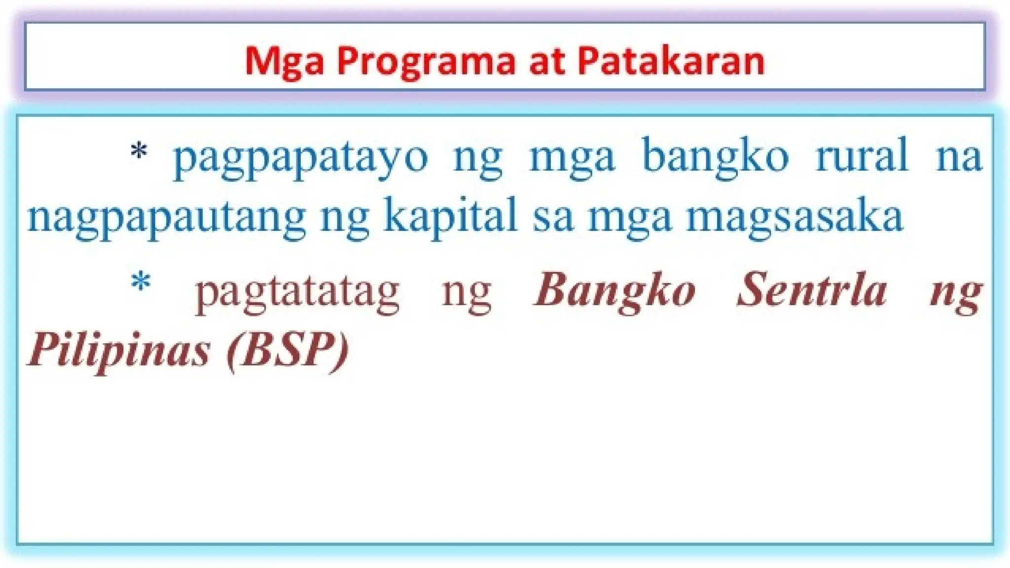 AP 6 PPT Q3 - Mga Patakaran At Programa Bilang Pagtugon Sa Mga Hamon Sa ...