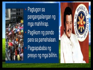 Mga Programa AP 6 PPT Q4 W4 Day 1 - Programa ng Mga Pangulo ng Pilipinas.pptx