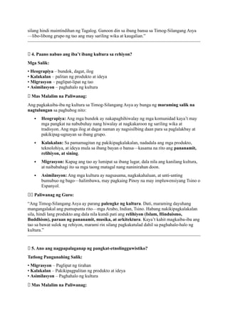 Araling Panlipunan 7: Heograpiya at Sinaunang Kasaysayan.docx