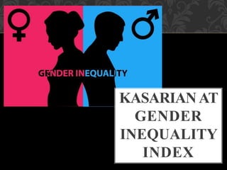 KASARIANAT
GENDER
INEQUALITY
INDEX
 