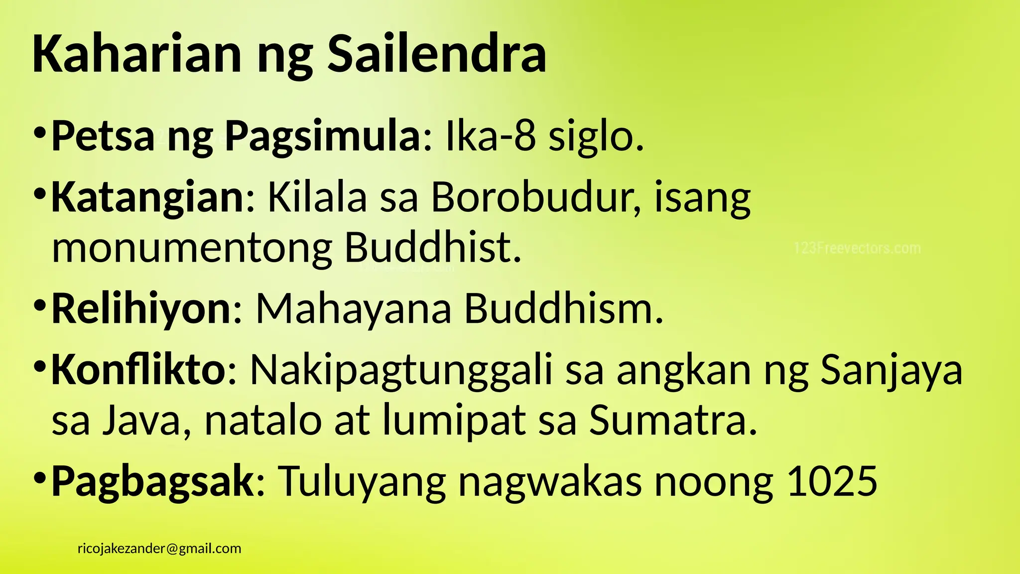 Sailendra Java AP 7 Q1 6 Napahahalagahan ang ugnayan ng heograpiya at sinaunang ...