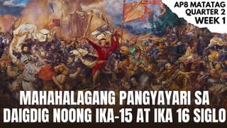 Labinglima Worksheet Ika-labinglima at Ika-labing anim na Siglo | PPTX