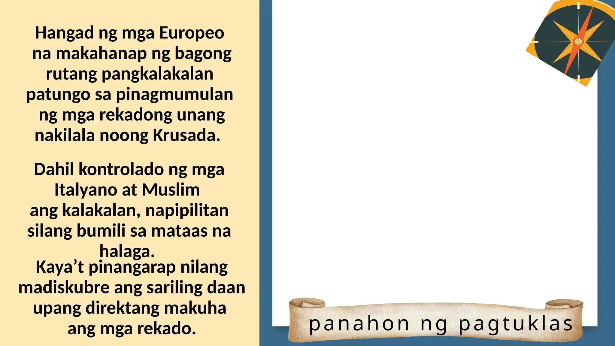 Mga Rekado AP8 Q2 Week 2-1 Mga Dahilan ng Europe sa Panahon ng Paggalugad at ...