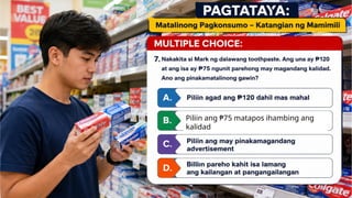 Piliin ang ₱75 matapos ihambing ang
kalidad
 