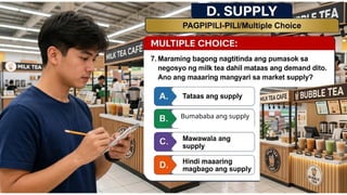 Bumababa ang supply
 