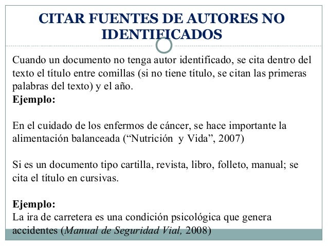 Citas Con Menos De 40 Palabras Normas Apa