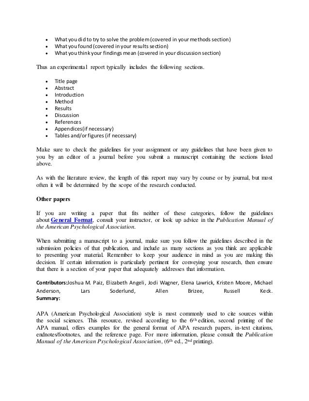 reference page for apa research paper reference page for apa research paper