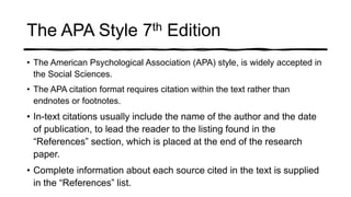 American psychological association format deals