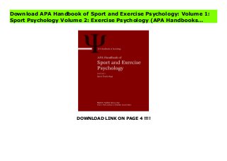 DOWNLOAD LINK ON PAGE 4 !!!!
Download APA Handbook of Sport and Exercise Psychology: Volume 1:
Sport Psychology Volume 2: Exercise Psychology (APA Handbooks…
Read PDF APA Handbook of Sport and Exercise Psychology: Volume 1: Sport Psychology Volume 2: Exercise Psychology (APA Handbooks… Online, Read PDF APA Handbook of Sport and Exercise Psychology: Volume 1: Sport Psychology Volume 2: Exercise Psychology (APA Handbooks…, Full PDF APA Handbook of Sport and Exercise Psychology: Volume 1: Sport Psychology Volume 2: Exercise Psychology (APA Handbooks…, All Ebook APA Handbook of Sport and Exercise Psychology: Volume 1: Sport Psychology Volume 2: Exercise Psychology (APA Handbooks…, PDF and EPUB APA Handbook of Sport and Exercise Psychology: Volume 1: Sport Psychology Volume 2: Exercise Psychology (APA Handbooks…, PDF ePub Mobi APA Handbook of Sport and Exercise Psychology: Volume 1: Sport Psychology Volume 2: Exercise Psychology (APA Handbooks…, Downloading PDF APA Handbook of Sport and Exercise Psychology: Volume 1: Sport Psychology Volume 2: Exercise Psychology (APA Handbooks…, Book PDF APA Handbook of Sport and Exercise Psychology: Volume 1: Sport Psychology Volume 2: Exercise Psychology (APA Handbooks…, Read online APA Handbook of Sport and Exercise Psychology: Volume 1: Sport Psychology Volume 2: Exercise Psychology (APA Handbooks…, APA Handbook of Sport and Exercise Psychology: Volume 1: Sport Psychology Volume 2: Exercise Psychology (APA Handbooks… pdf, pdf APA Handbook of Sport and Exercise Psychology: Volume 1: Sport Psychology Volume 2: Exercise Psychology (APA Handbooks…, epub APA Handbook of Sport and Exercise Psychology: Volume 1: Sport Psychology Volume 2: Exercise Psychology (APA Handbooks…, the book APA Handbook of Sport and Exercise Psychology: Volume 1: Sport Psychology Volume 2: Exercise Psychology (APA Handbooks…, ebook APA Handbook of Sport and Exercise Psychology: Volume 1: Sport Psychology Volume 2: Exercise Psychology (APA Handbooks…, APA Handbook of Sport and Exercise Psychology: Volume 1: Sport
Psychology Volume 2: Exercise Psychology (APA Handbooks… E-Books, Online APA Handbook of Sport and Exercise Psychology: Volume 1: Sport Psychology Volume 2: Exercise Psychology (APA Handbooks… Book, APA Handbook of Sport and Exercise Psychology: Volume 1: Sport Psychology Volume 2: Exercise Psychology (APA Handbooks… Online Download Best Book Online APA Handbook of Sport and Exercise Psychology: Volume 1: Sport Psychology Volume 2: Exercise Psychology (APA Handbooks…, Download Online APA Handbook of Sport and Exercise Psychology: Volume 1: Sport Psychology Volume 2: Exercise Psychology (APA Handbooks… Book, Download Online APA Handbook of Sport and Exercise Psychology: Volume 1: Sport Psychology Volume 2: Exercise Psychology (APA Handbooks… E-Books, Read APA Handbook of Sport and Exercise Psychology: Volume 1: Sport Psychology Volume 2: Exercise Psychology (APA Handbooks… Online, Read Best Book APA Handbook of Sport and Exercise Psychology: Volume 1: Sport Psychology Volume 2: Exercise Psychology (APA Handbooks… Online, Pdf Books APA Handbook of Sport and Exercise Psychology: Volume 1: Sport Psychology Volume 2: Exercise Psychology (APA Handbooks…, Read APA Handbook of Sport and Exercise Psychology: Volume 1: Sport Psychology Volume 2: Exercise Psychology (APA Handbooks… Books Online, Download APA Handbook of Sport and Exercise Psychology: Volume 1: Sport Psychology Volume 2: Exercise Psychology (APA Handbooks… Full Collection, Download APA Handbook of Sport and Exercise Psychology: Volume 1: Sport Psychology Volume 2: Exercise Psychology (APA Handbooks… Book, Read APA Handbook of Sport and Exercise Psychology: Volume 1: Sport Psychology Volume 2: Exercise Psychology (APA Handbooks… Ebook, APA Handbook of Sport and Exercise Psychology: Volume 1: Sport Psychology Volume 2: Exercise Psychology (APA Handbooks… PDF Read online, APA Handbook of Sport and Exercise
Psychology: Volume 1: Sport Psychology Volume 2: Exercise Psychology (APA Handbooks… Ebooks, APA Handbook of Sport and Exercise Psychology: Volume 1: Sport Psychology Volume 2: Exercise Psychology (APA Handbooks… pdf Download online, APA Handbook of Sport and Exercise Psychology: Volume 1: Sport Psychology Volume 2: Exercise Psychology (APA Handbooks… Best Book, APA Handbook of Sport and Exercise Psychology: Volume 1: Sport Psychology Volume 2: Exercise Psychology (APA Handbooks… Popular, APA Handbook of Sport and Exercise Psychology: Volume 1: Sport Psychology Volume 2: Exercise Psychology (APA Handbooks… Read, APA Handbook of Sport and Exercise Psychology: Volume 1: Sport Psychology Volume 2: Exercise Psychology (APA Handbooks… Full PDF, APA Handbook of Sport and Exercise Psychology: Volume 1: Sport Psychology Volume 2: Exercise Psychology (APA Handbooks… PDF Online, APA Handbook of Sport and Exercise Psychology: Volume 1: Sport Psychology Volume 2: Exercise Psychology (APA Handbooks… Books Online, APA Handbook of Sport and Exercise Psychology: Volume 1: Sport Psychology Volume 2: Exercise Psychology (APA Handbooks… Ebook, APA Handbook of Sport and Exercise Psychology: Volume 1: Sport Psychology Volume 2: Exercise Psychology (APA Handbooks… Book, APA Handbook of Sport and Exercise Psychology: Volume 1: Sport Psychology Volume 2: Exercise Psychology (APA Handbooks… Full Popular PDF, PDF APA Handbook of Sport and Exercise Psychology: Volume 1: Sport Psychology Volume 2: Exercise Psychology (APA Handbooks… Read Book PDF APA Handbook of Sport and Exercise Psychology: Volume 1: Sport Psychology Volume 2: Exercise Psychology (APA Handbooks…, Download online PDF APA Handbook of Sport and Exercise Psychology: Volume 1: Sport Psychology Volume 2: Exercise Psychology (APA Handbooks…, PDF APA Handbook of Sport and Exercise Psychology: Volume 1: Sport Psychology Volume 2:
Exercise Psychology (APA Handbooks… Popular, PDF APA Handbook of Sport and Exercise Psychology: Volume 1: Sport Psychology Volume 2: Exercise Psychology (APA Handbooks… Ebook, Best Book APA Handbook of Sport and Exercise Psychology: Volume 1: Sport Psychology Volume 2: Exercise Psychology (APA Handbooks…, PDF APA Handbook of Sport and Exercise Psychology: Volume 1: Sport Psychology Volume 2: Exercise Psychology (APA Handbooks… Collection, PDF APA Handbook of Sport and Exercise Psychology: Volume 1: Sport Psychology Volume 2: Exercise Psychology (APA Handbooks… Full Online, full book APA Handbook of Sport and Exercise Psychology: Volume 1: Sport Psychology Volume 2: Exercise Psychology (APA Handbooks…, online pdf APA Handbook of Sport and Exercise Psychology: Volume 1: Sport Psychology Volume 2: Exercise Psychology (APA Handbooks…, PDF APA Handbook of Sport and Exercise Psychology: Volume 1: Sport Psychology Volume 2: Exercise Psychology (APA Handbooks… Online, APA Handbook of Sport and Exercise Psychology: Volume 1: Sport Psychology Volume 2: Exercise Psychology (APA Handbooks… Online, Read Best Book Online APA Handbook of Sport and Exercise Psychology: Volume 1: Sport Psychology Volume 2: Exercise Psychology (APA Handbooks…, Download APA Handbook of Sport and Exercise Psychology: Volume 1: Sport Psychology Volume 2: Exercise Psychology (APA Handbooks… PDF files
 