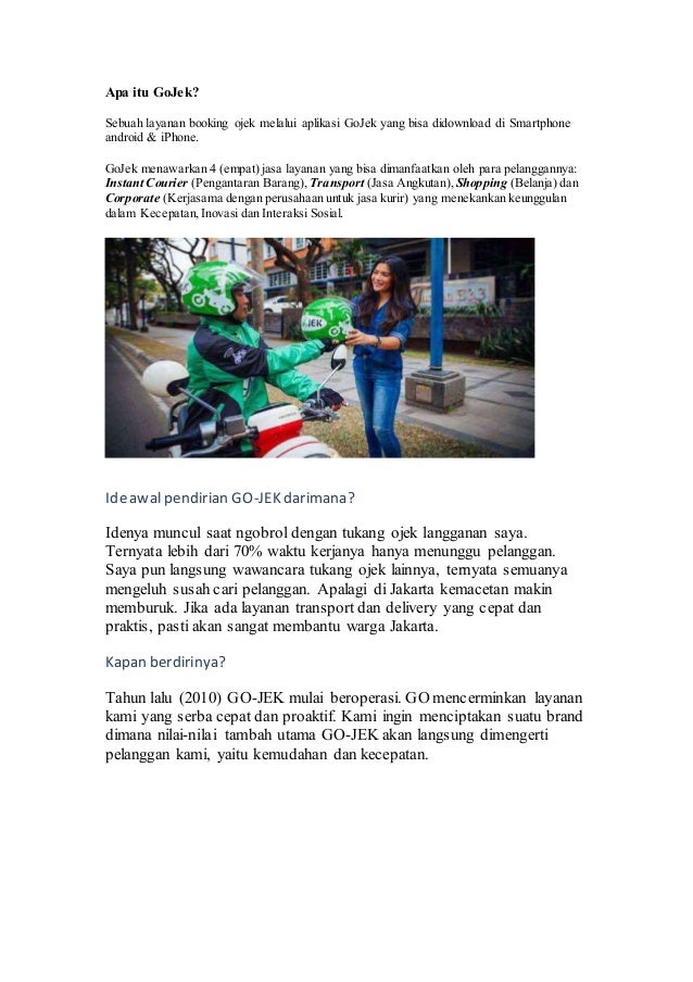 Apa itu gojek