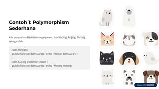 Polymorphism adalah konsep dalam OOP (Object-Oriented Programming) di ...