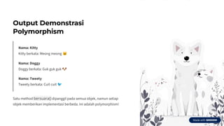 Polymorphism adalah konsep dalam OOP (Object-Oriented Programming) di ...