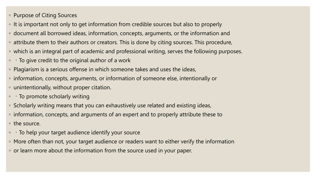 APA-MLA citations presentation in research | PPTX