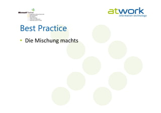 Best Practice
• Die Mischung machts
 