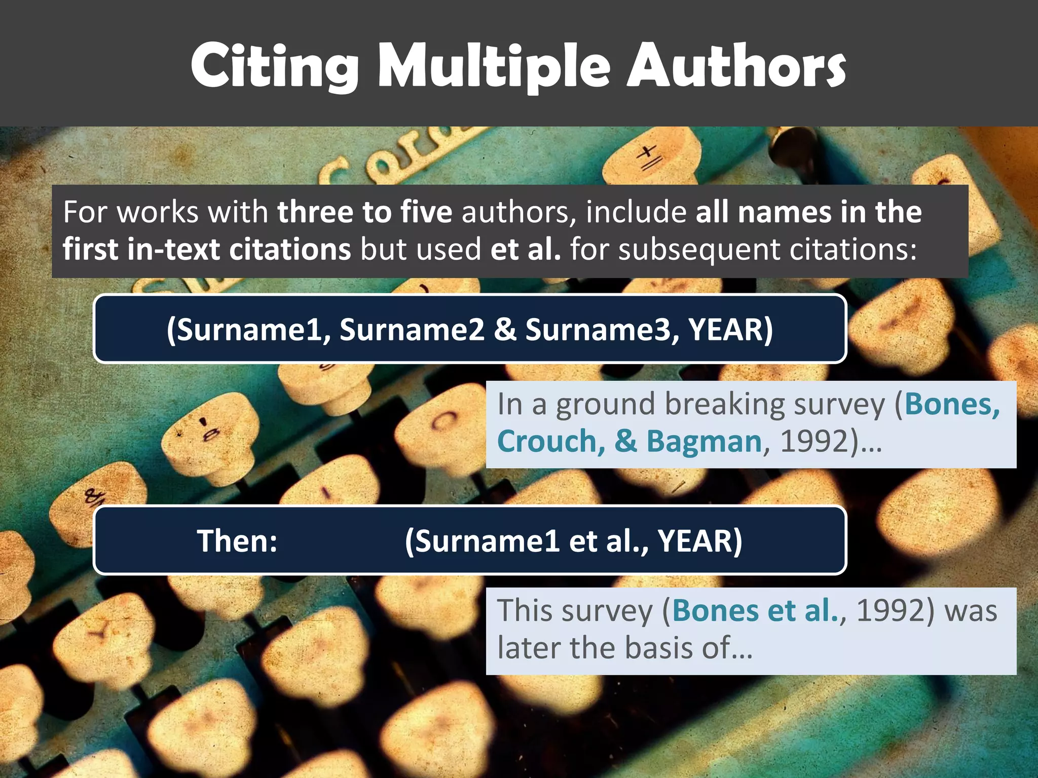 How to cite and reference in APA style | PDF
