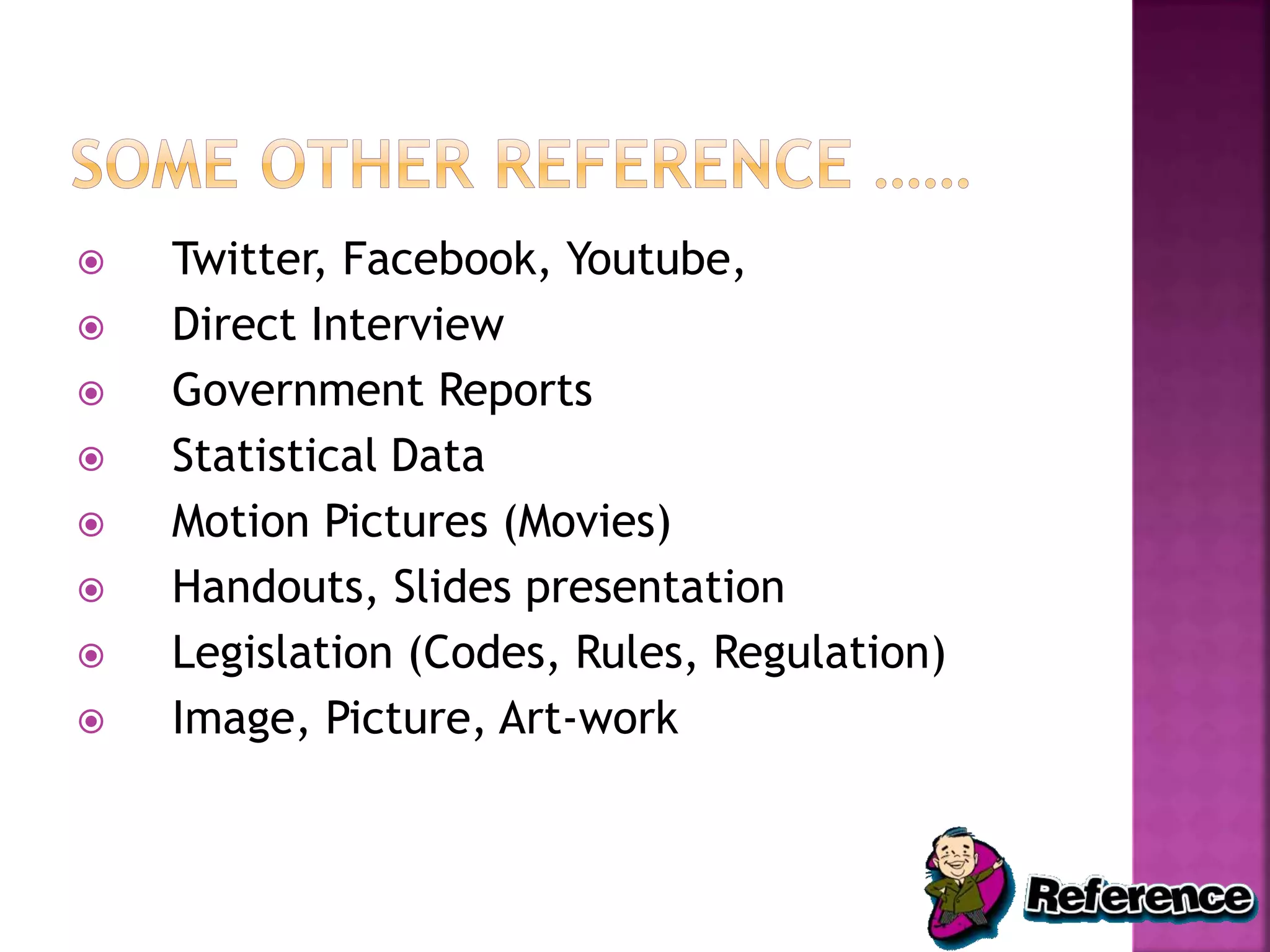 Reference Writing Style: American Psychological Association (APA)