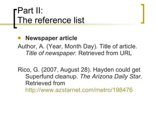 Apa Citation Style | PPT