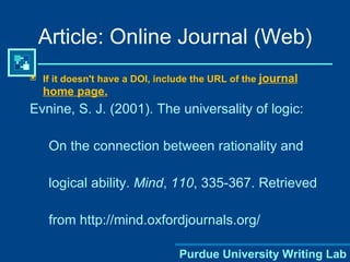 Apa 2009 2010 update | PPT