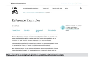 Apas Style Refrencing Example Citations and References in APA Style | PDF