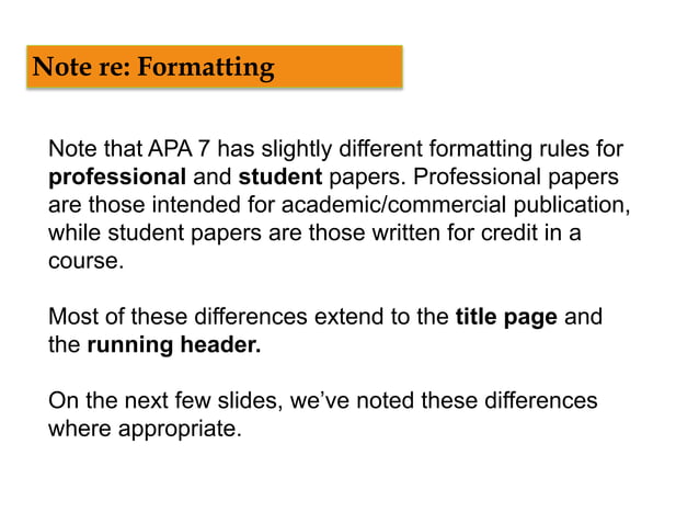 APA (7th Edition) Formatting and Style Guide | PPT | Educational ...