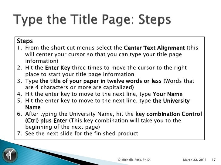 Apa Text Alignment