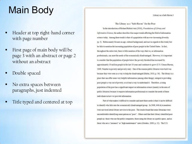 Body paragraphs in research paper