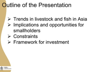 The opportunities and challenges for livestock and aquaculture research for development in Asia