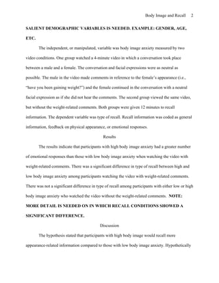 Apa article summary example | PDF
