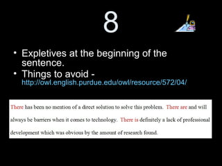 Final Paragraph
• Conclusion: Synthesize and summarize
• You may present your personal critique or
opinion using 1st
person.
• Respect the credentials of the researcher and
author! Remember that peer-reviewed research
is conducted in a controlled setting with an
established research methodology.
• Discuss how you feel this digital media or
technology can positively or negatively result in
student learning, teacher productivity and
collaboration, digital equity, communication, etc.
 
