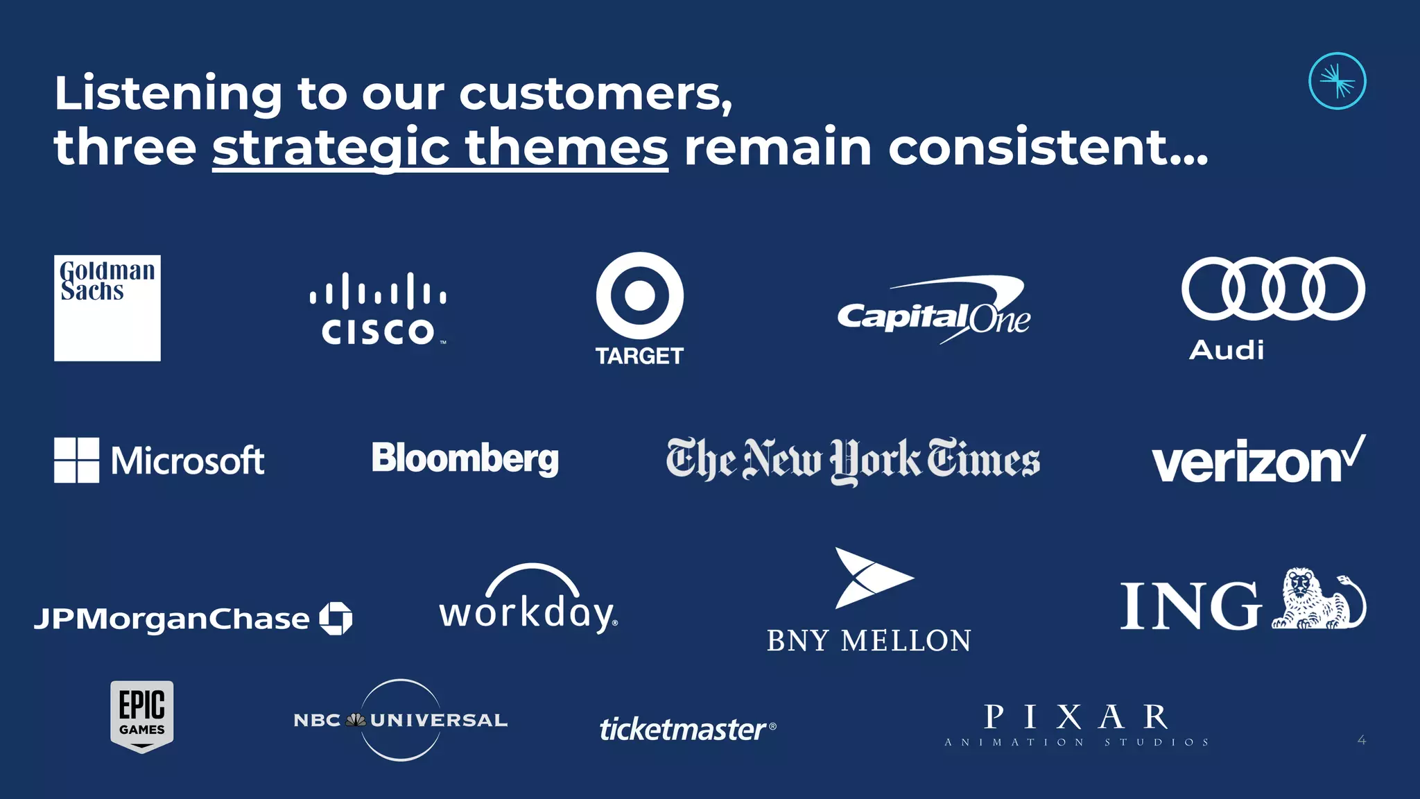 Listening to our customers,
three strategic themes remain consistent...
4
 